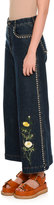 Thumbnail for your product : Stella McCartney Nashville Studded Floral Culotte Jeans, Multicolor