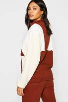 Thumbnail for your product : boohoo Tonal Colour Block Zip Pull Sweater