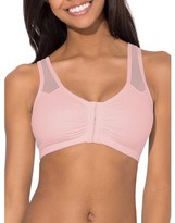 Fruit of the Loom Womens Comfort Front Close Sport Bra W/ Mesh Straps