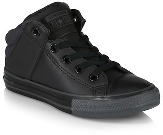 boys leather converse
