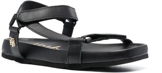 tommy hilfiger square toe flat sandals