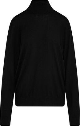 Tessa 100% Cashmere Turtleneck Sweater | Ravella Luxury, Natural White / XL/16-20