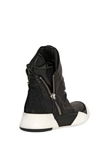 Thumbnail for your product : Cinzia Araia 40mm Zipped Calfskin High Top Sneakers