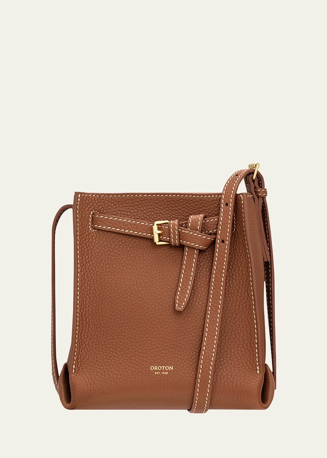 Oroton Margot Leather Bucket Crossbody Bag ShopStyle