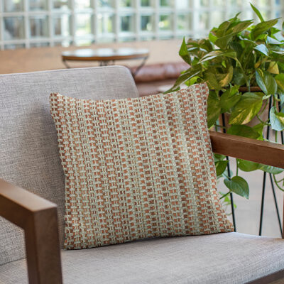 Plutus Brands Weave Striped Pillow