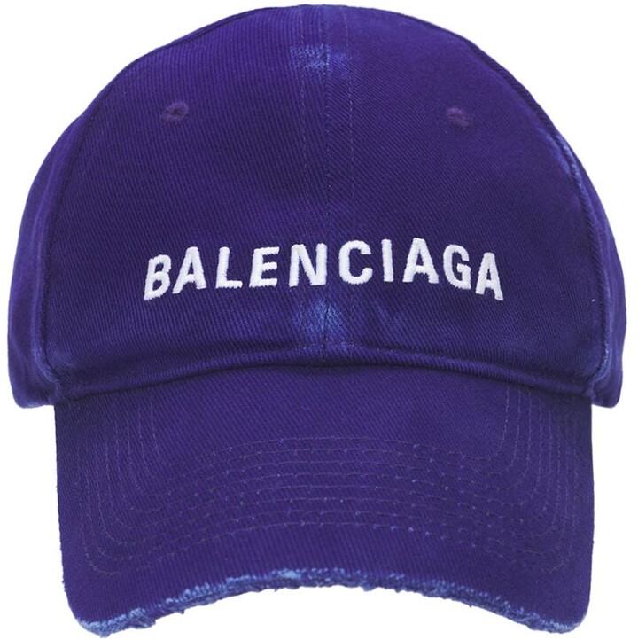 Balenciaga Vintage Denim Baseball Cap - ShopStyle Hats