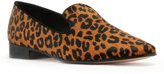 Schutz Graca Leopard Calf Hair Loafers