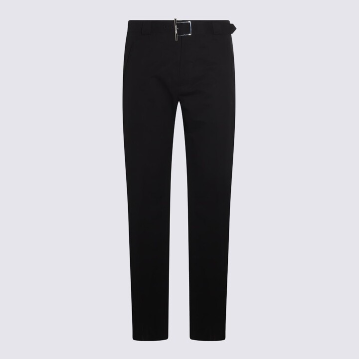 Alexander McQueen Black Cotton Pants