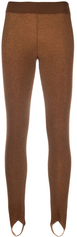 Brown wool leggings Clearance