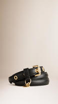 Thumbnail for your product : Burberry Leather Heart Charm Belt