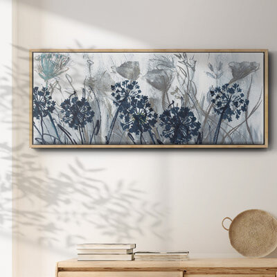 Wexford Home Indigo Field- Framed Canvas