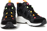 Thumbnail for your product : MICHAEL Michael Kors Mesh-trimmed Leather Sneakers