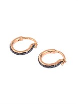 Thumbnail for your product : Ileana Makri Black diamond & rose-gold earrings