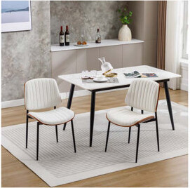 George Oliver PU Faux Leather Dining Chair