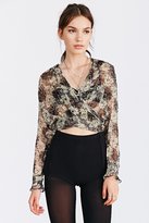 Thumbnail for your product : Kimchi & Blue Kimchi Blue Chiffon Surplice Cropped Top