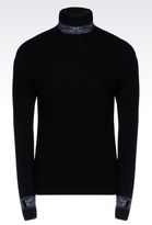 Thumbnail for your product : Armani Collezioni Turtleneck Jumper In Full Cardigan Rib Wool