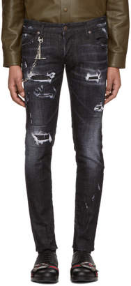 DSQUARED2 Black Regular Clement Jeans