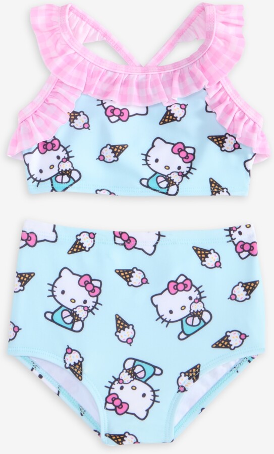 Dream Wave Dreamwave Hello Kitty Toddler Girls' 2-6X Printed 2-Piece Swimsuit