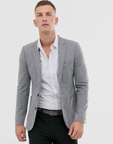 Gray Jersey Blazer - ShopStyle