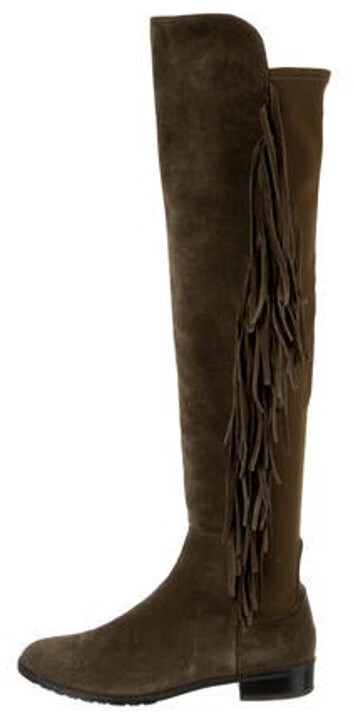 stuart weitzman fringe boots