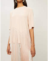 Thumbnail for your product : Stella McCartney Fringe-trimmed crepe T-shirt