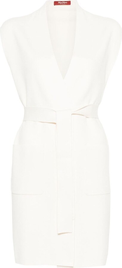 Max Mara Belted Long Vest
