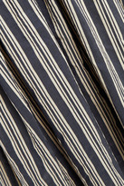Thumbnail for your product : Brunello Cucinelli Bead-embellished Striped Cotton And Silk-blend Maxi Dress