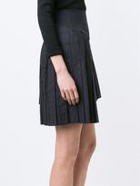 Thumbnail for your product : Julien David pleated asymmetric skirt - women - Cotton - M