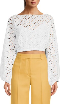SOFIA'S CHOICE Women's Corset Tops Long Sleeve Puff Ruched Front Crop Top  Blouse, White, Large : : Clothing, Shoes & Accessories