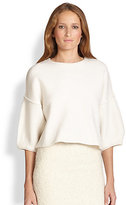Thumbnail for your product : Alice + Olivia Audreana Cropped Wool-Felt Pullover
