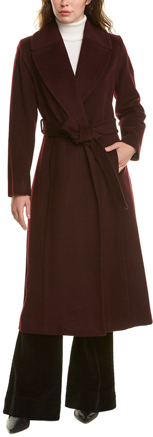 forecaster belted maxi walker coat
