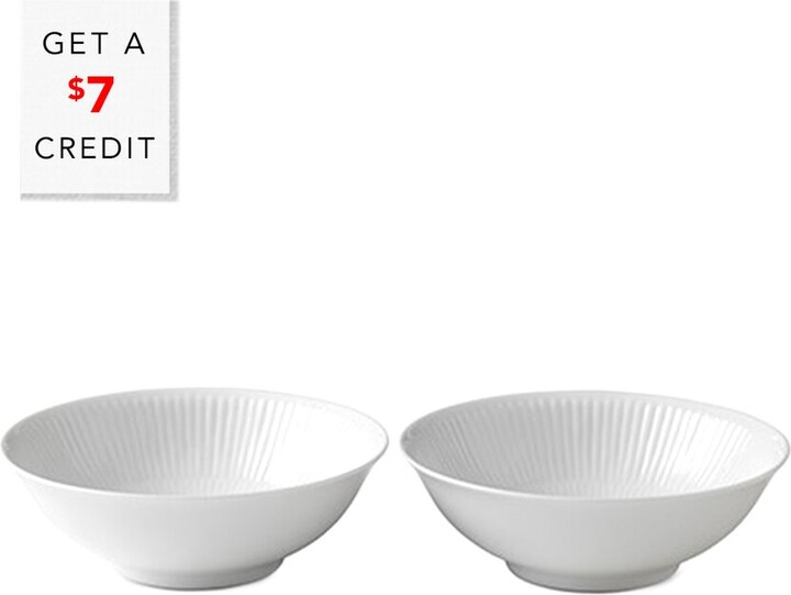 Royal Copenhagen Set Of 2 Fluted Cereal Bowls