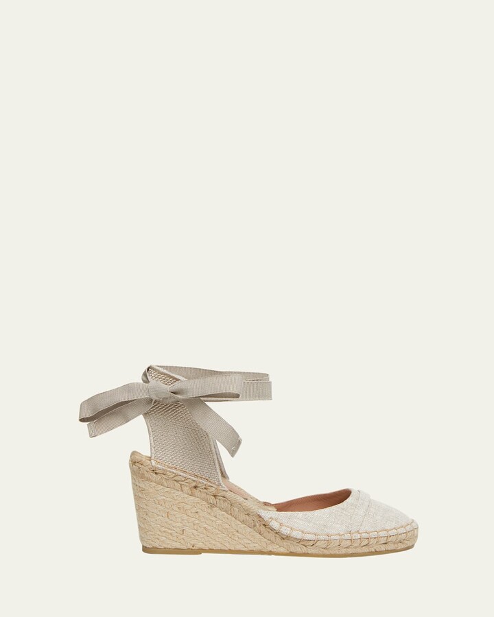 Ankle Tie Espadrille Wedge Sandals