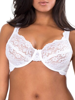 Smart & Sexy Women's Plus Size Curvy Signature Lace Unlined Underwire Bra with Added Support