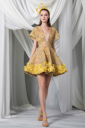 Gold Short Sequin Dress
