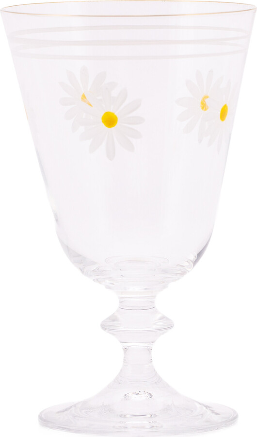 Esencial Hogar Daisy Stemmed Glass In Ivory