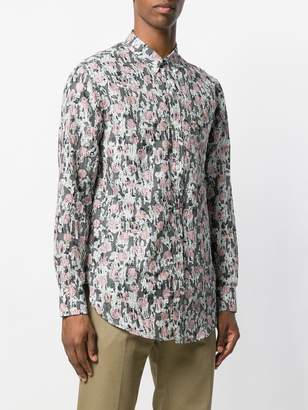 Burberry illustrated print button down shirt