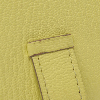 Hermes Yellow Leather Bearn Wallet