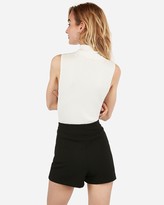 Thumbnail for your product : Express High Waisted Tie Front Wrap Skort