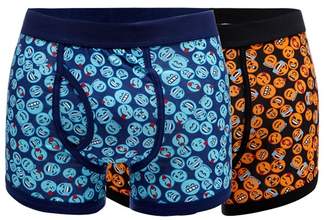 Red Herring Pack Of Two Black Face Print Keyhole Trunks
