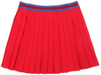 Gucci Pleated Cotton Pique Skirt
