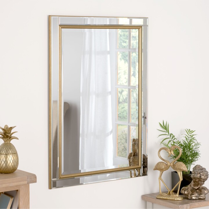 Yearn Bevelled Glass Edge Rectangular Wall Mirror ShopStyle