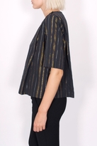 Thumbnail for your product : Maison Scotch Striped Lurex Top