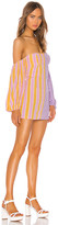 Thumbnail for your product : For Love & Lemons Seaside Mixed Print Mini Dress