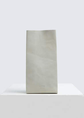 Loom Medium Fake Paper Bag in White