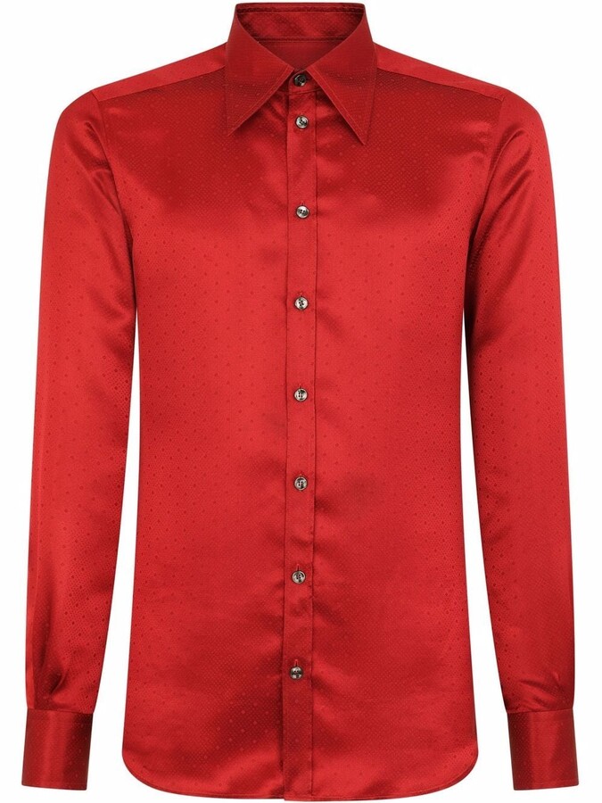 Dolce & Gabbana Red Men's Shirts | Shop the world's largest 