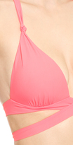Thumbnail for your product : Red Carter Splice & Dice Wrap Bikini Top