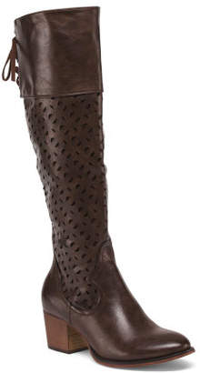 Western Inspired Knee High Boots