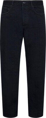 Balenciaga Distressed Slim Fit Cropped Jeans