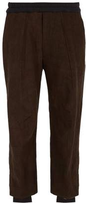 By Walid Victor Two Tone Cotton Blend Trousers - Mens - Brown